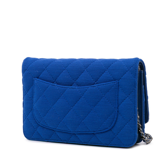 Pre-Loved Chanel Reissue 2.55 Quilted Jersey Wallet On Chain - Picture 2 of 10